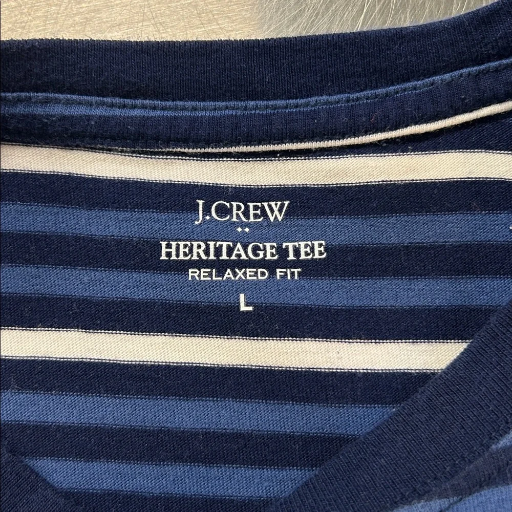 J. Crew Heritage crew neck tee. L